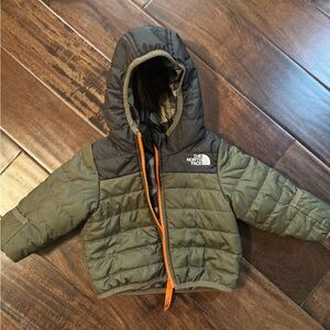 12-18 months The North Face Olive Green Puffer Jacket